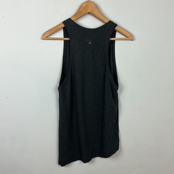 Lululemon Tie & Go Soft Pima Cotton Tank in Heathered Black - Picture 11 of 12